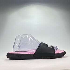 Puma Cool Cat Black Pink Lightweight Casual Slip On Slides Sandal Women’s Size 9